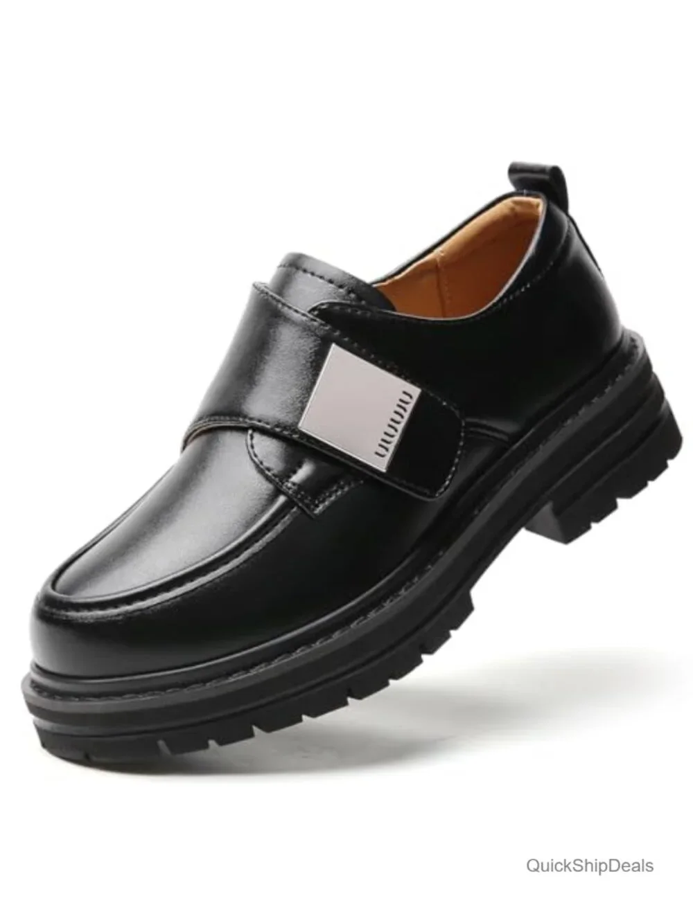 Chunky Platform Loafers for Women Slip On Faux Leather Comfort Shoes